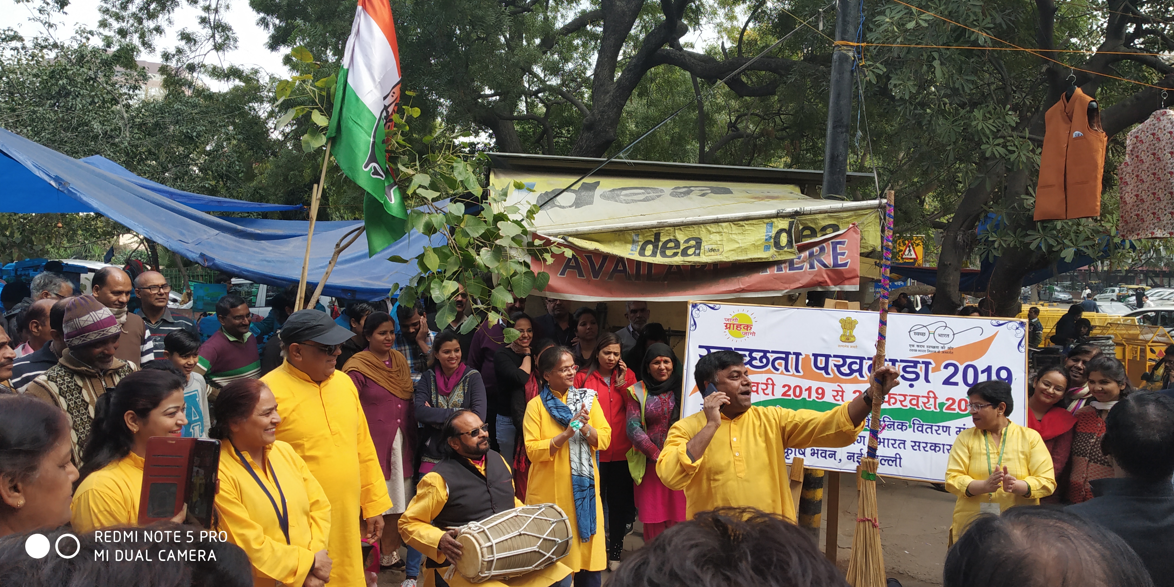 Nukkad Natak during Swachhata Pakhwada at NDMC market, opposite Krishi Bhawan, New Delhi on 27 Feb 2019