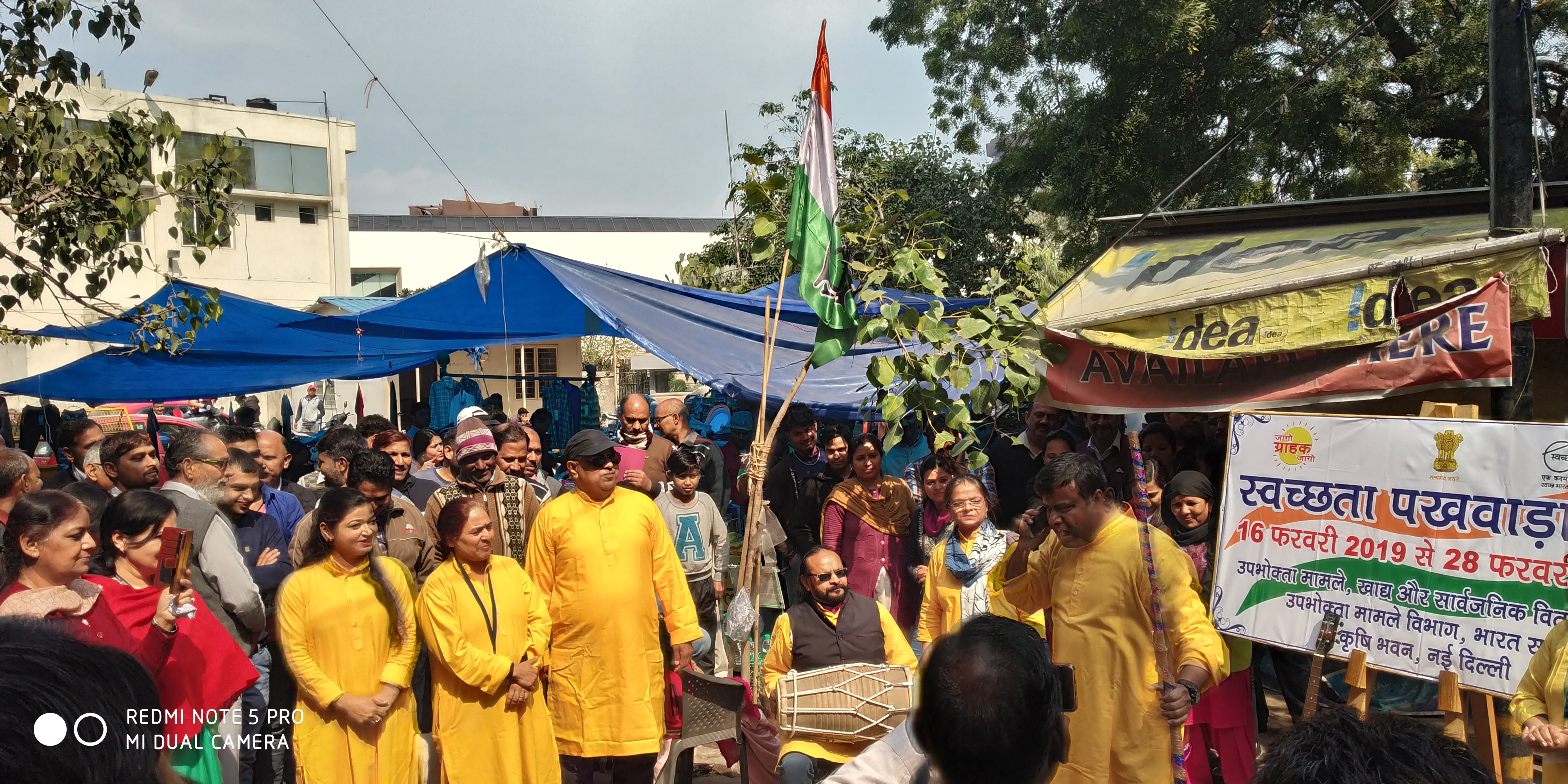 Nukkad Natak during Swachhata Pakhwada at NDMC market, opposite Krishi Bhawan, New Delhi on 27 Feb 2019